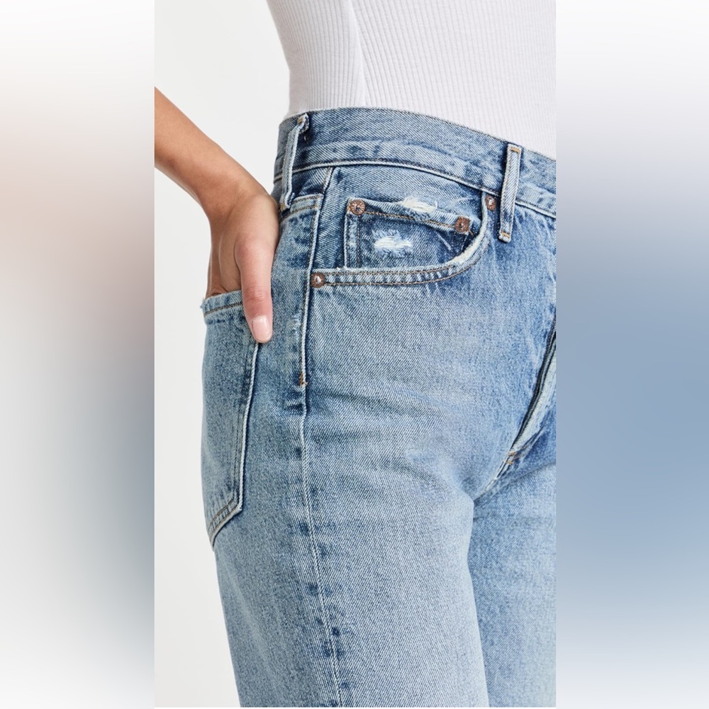 Agolde Riley High Rise Straight Crop Jeans - Picture 2 of 7